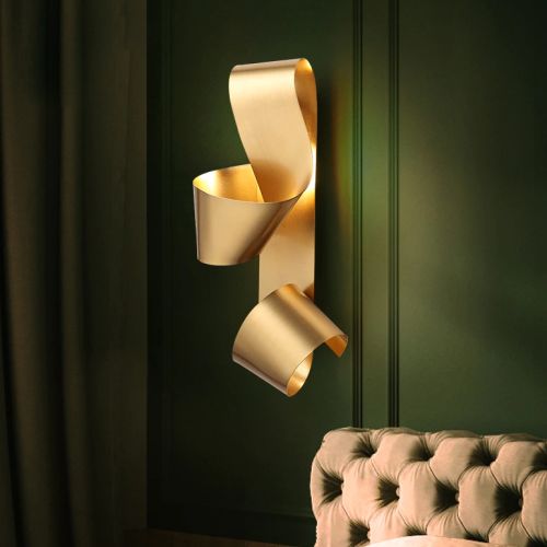 Gold Ribbon wall lamp