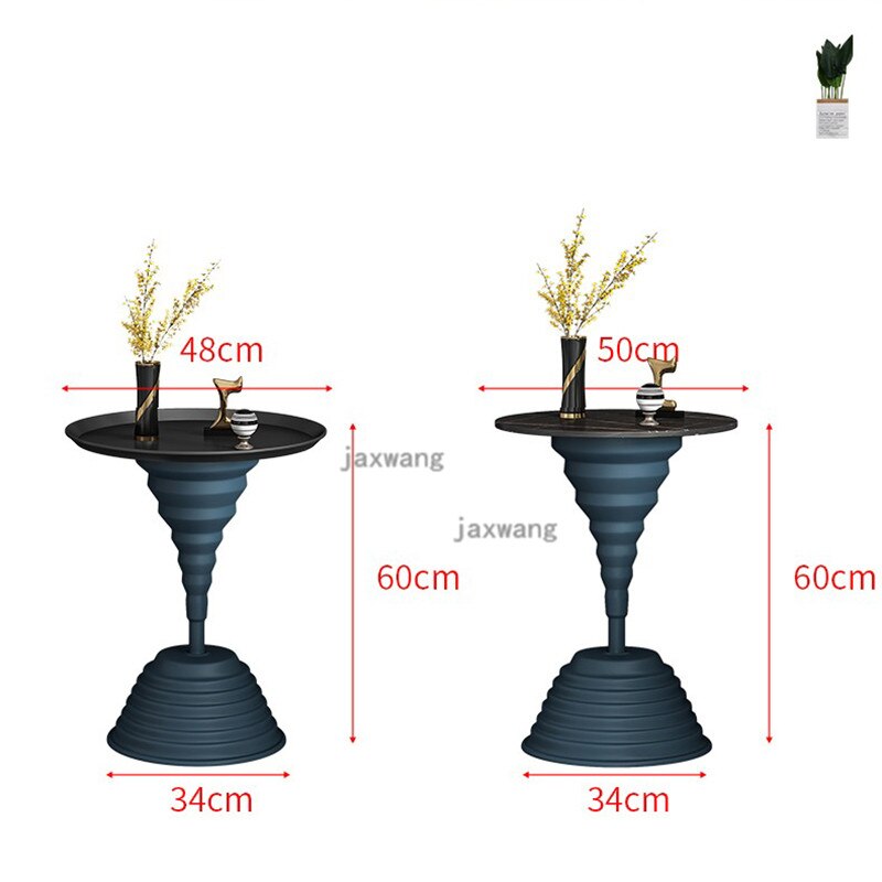 Nordic Luxury Rock Board Coffee Tables Modern Sofa Side Tables Sofa Corner Table Living Room Furniture Bedside Table