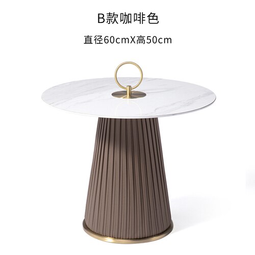 Italian Living Room Coffee Table Creative Small Apartment Hotel Endtable Modern Minimalist Bedroom Restaurant Round Corner Table