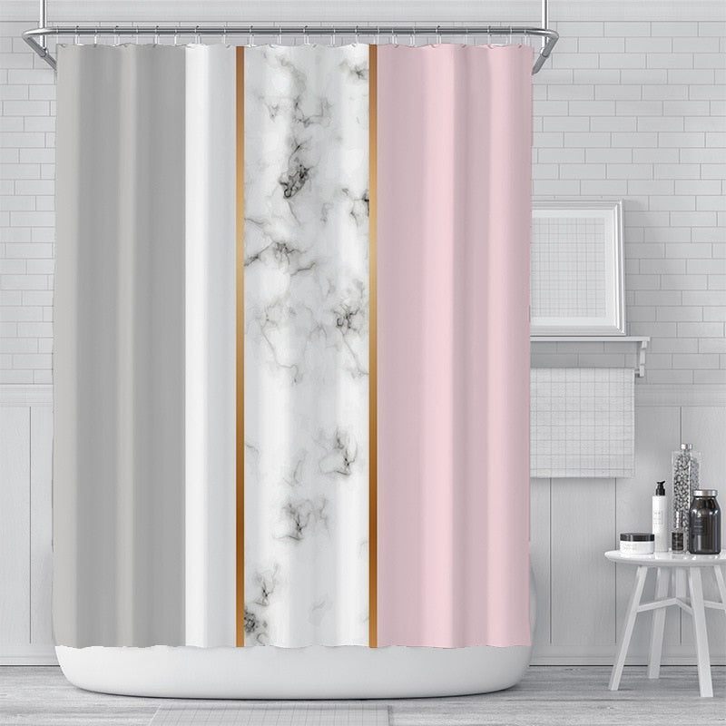 Bianco Picasso Shower Curtain