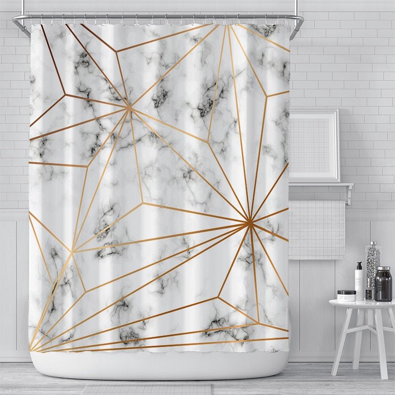 Bianco Picasso Shower Curtain