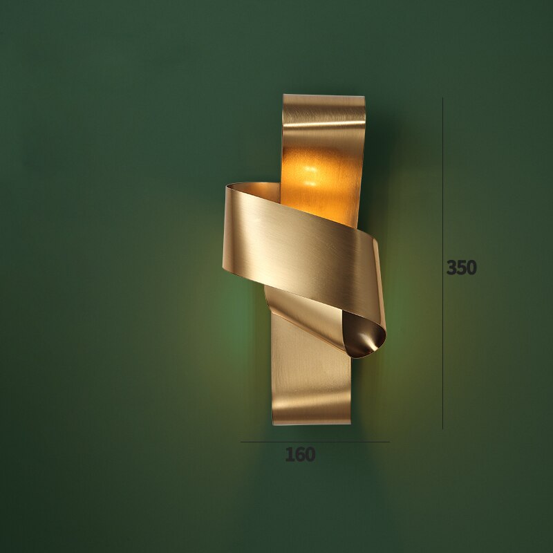 Gold Ribbon wall lamp