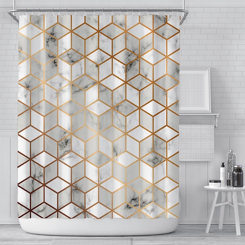 Bianco Picasso Shower Curtain