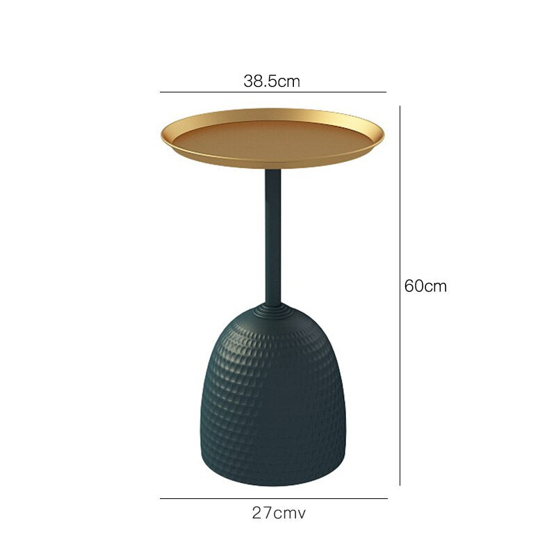 Solid metal support Nordic marble side high temperature nano baking varnish ins simple modern creative sofa small tea table side