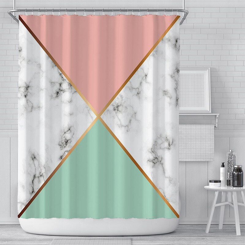 Bianco Picasso Shower Curtain