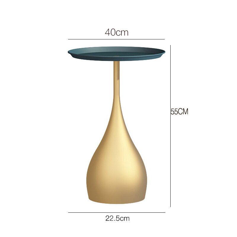 Solid metal support Nordic marble side high temperature nano baking varnish ins simple modern creative sofa small tea table side