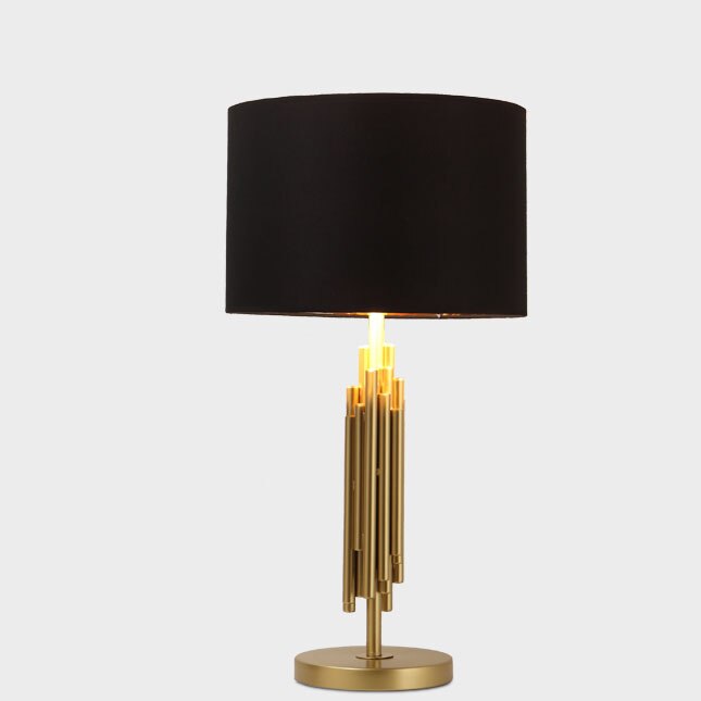 Nordic LED Iron Art Table Lamp Cafe Modern Restaurant Living Room Desk Lamp Bedroom Bedside Table Light Reading Decor Fixtures