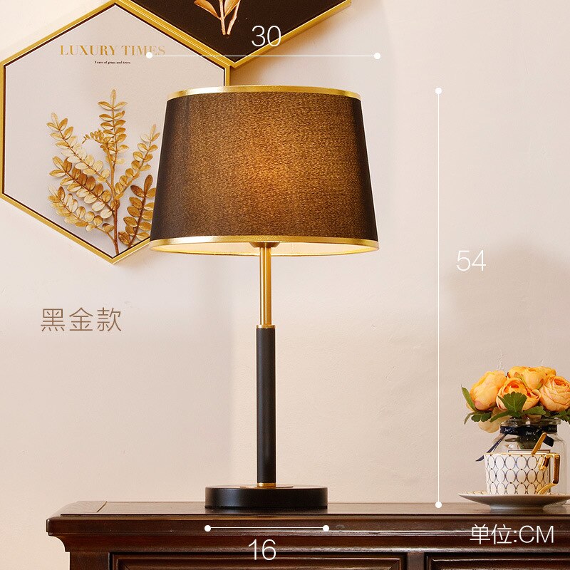 Nordic Modern Table Lamp Indoor Lighting Living Room Bedroom Decor Black White Lampshade Led Bedside Lamp E27 Iron Table Lamps