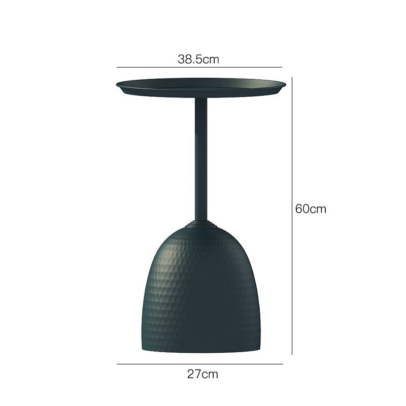 Solid metal support Nordic marble side high temperature nano baking varnish ins simple modern creative sofa small tea table side