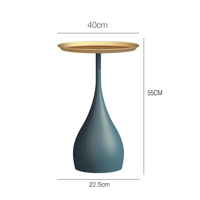 Solid metal support Nordic marble side high temperature nano baking varnish ins simple modern creative sofa small tea table side