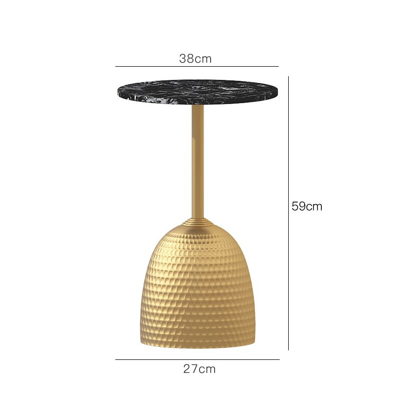 Solid metal support Nordic marble side high temperature nano baking varnish ins simple modern creative sofa small tea table side