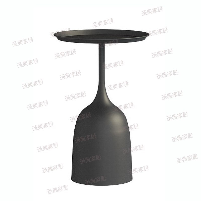 Solid metal support Nordic marble side high temperature nano baking varnish ins simple modern creative sofa small tea table side