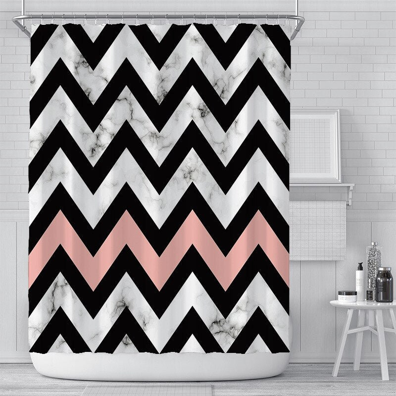 Bianco Picasso Shower Curtain