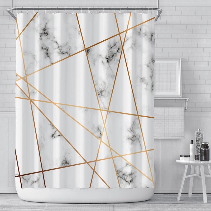Bianco Picasso Shower Curtain