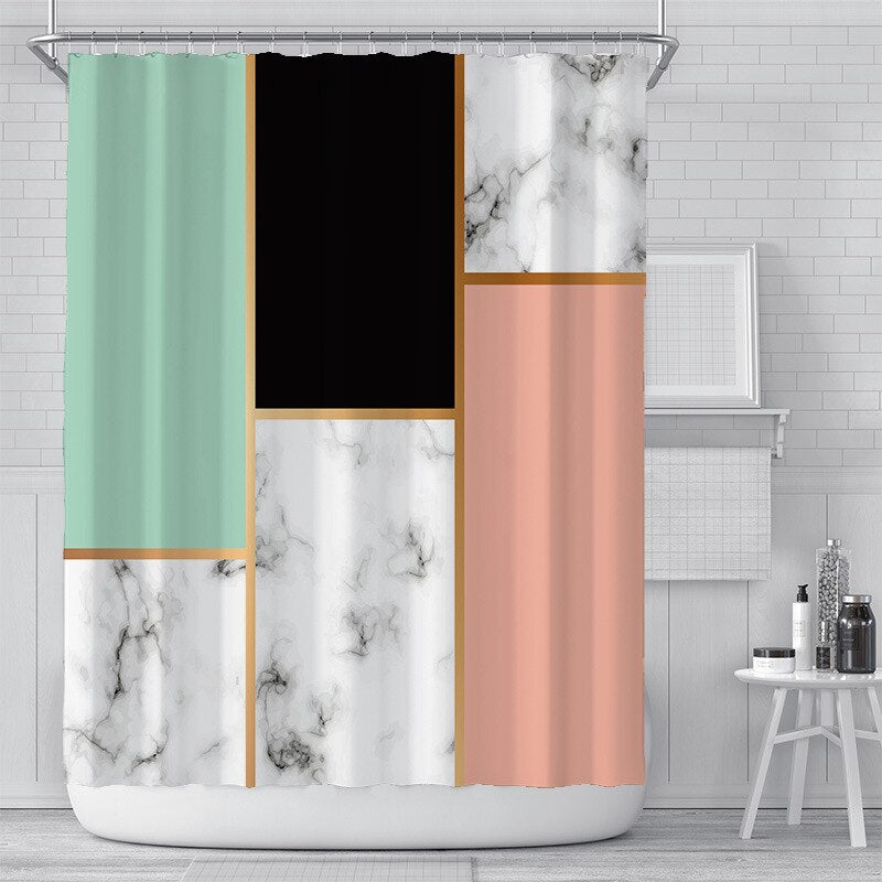 Bianco Picasso Shower Curtain