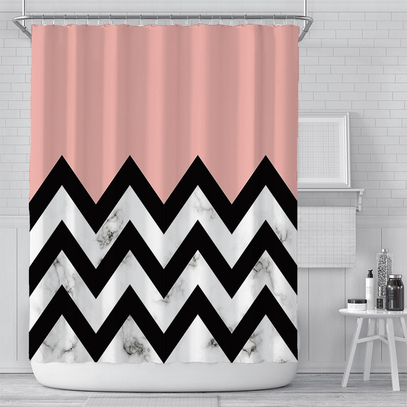 Bianco Picasso Shower Curtain