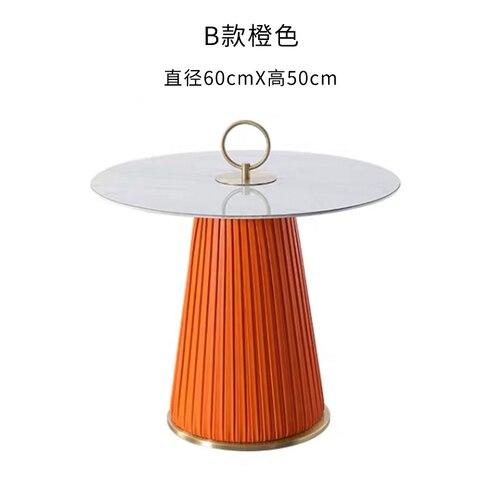 Italian Living Room Coffee Table Creative Small Apartment Hotel Endtable Modern Minimalist Bedroom Restaurant Round Corner Table