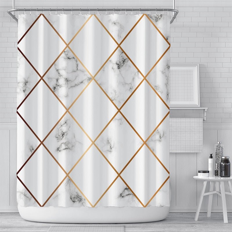 Bianco Picasso Shower Curtain
