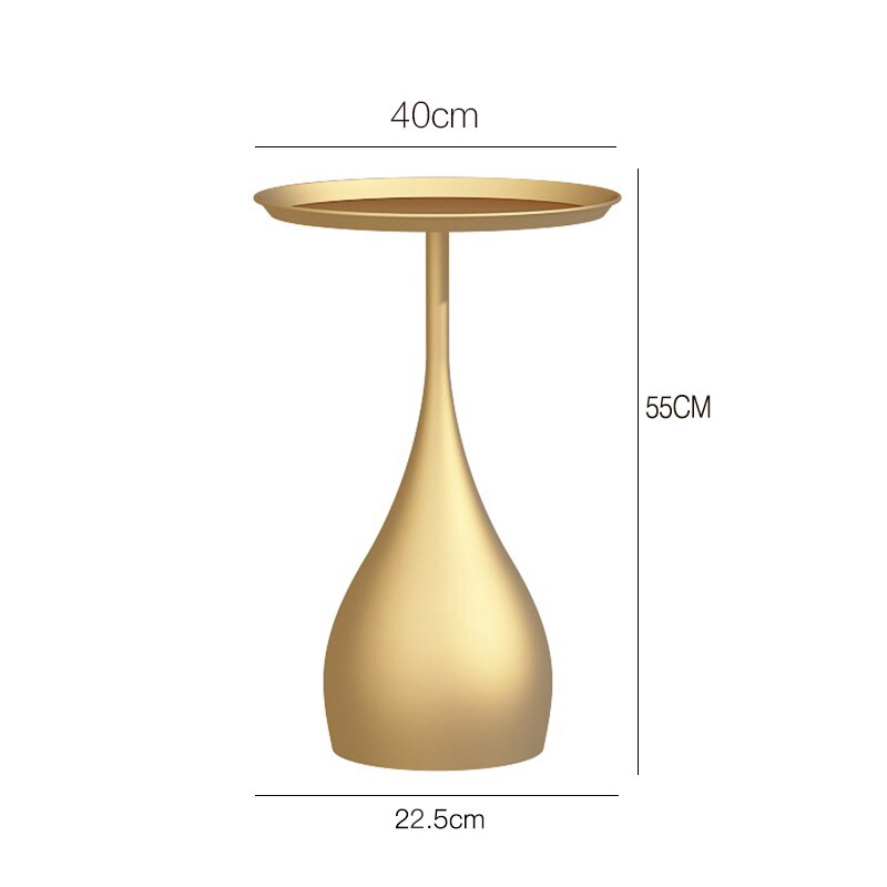 Solid metal support Nordic marble side high temperature nano baking varnish ins simple modern creative sofa small tea table side