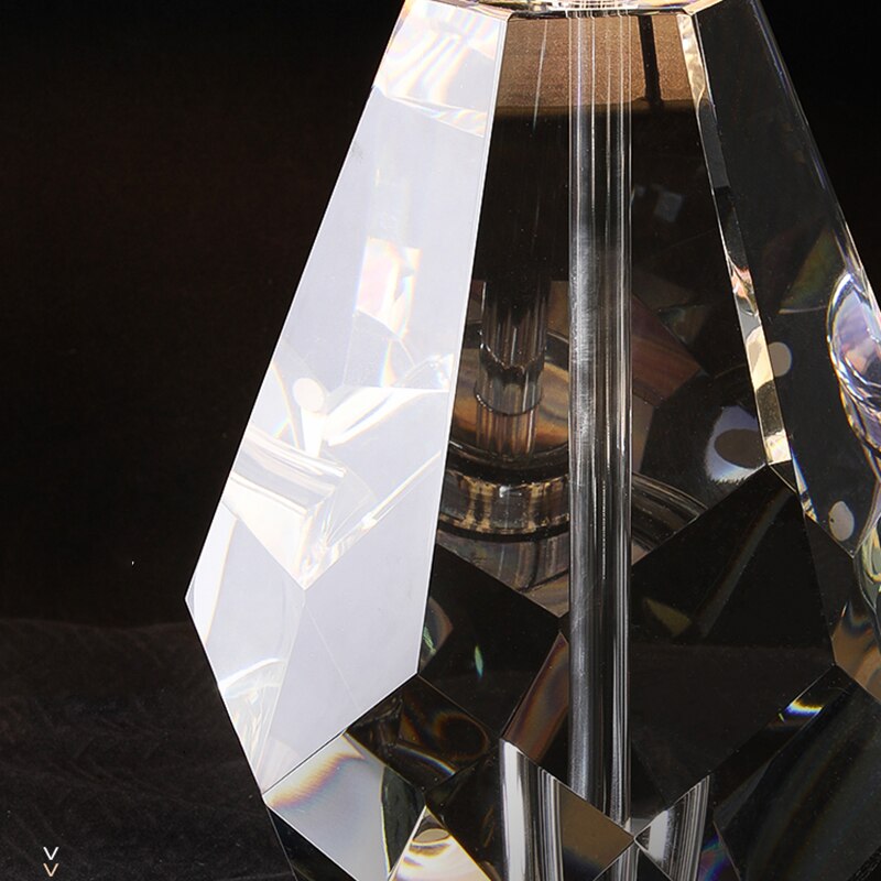 Luxury Crystal LED Lights Cloth Table Lamp Shade Art Deco Table Light For The Bedroom Bedside Hotel Study Living Room Desk Lamp
