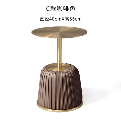 Italian Living Room Coffee Table Creative Small Apartment Hotel Endtable Modern Minimalist Bedroom Restaurant Round Corner Table