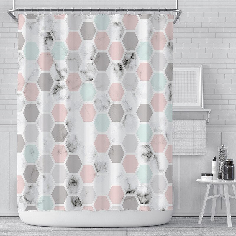 Bianco Picasso Shower Curtain