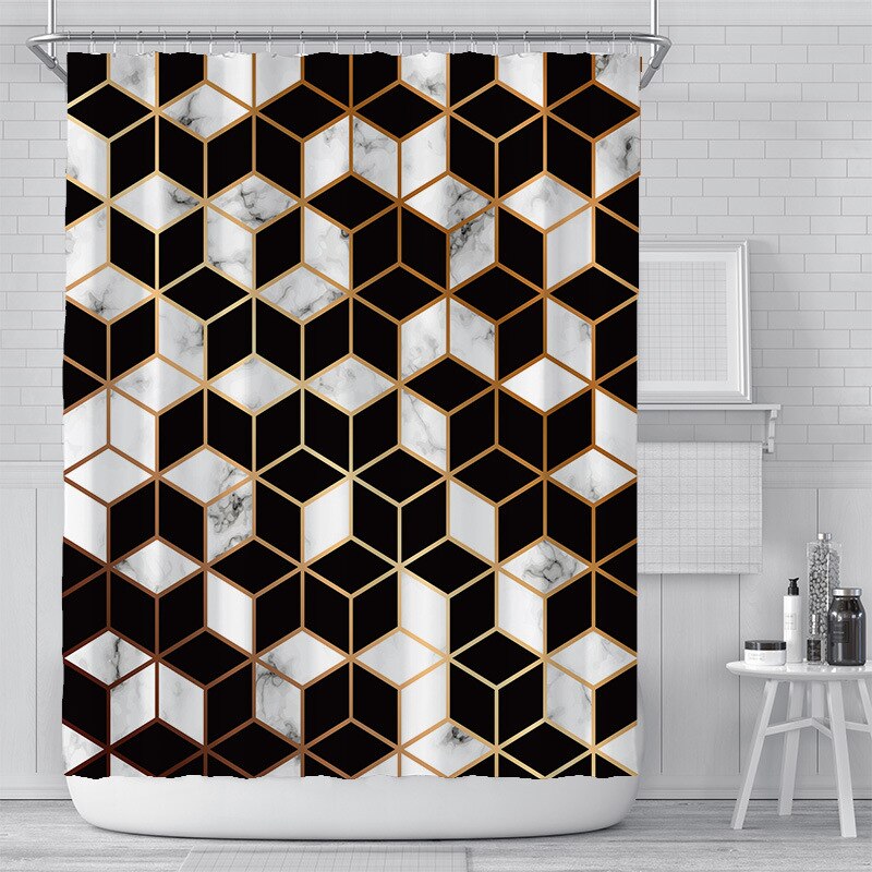 Bianco Picasso Shower Curtain