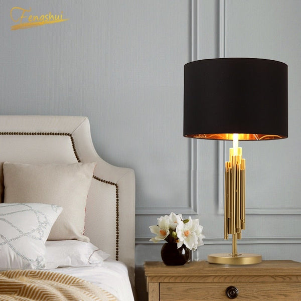 Nordic LED Iron Art Table Lamp Cafe Modern Restaurant Living Room Desk Lamp Bedroom Bedside Table Light Reading Decor Fixtures