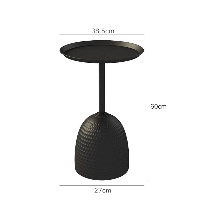 Solid metal support Nordic marble side high temperature nano baking varnish ins simple modern creative sofa small tea table side