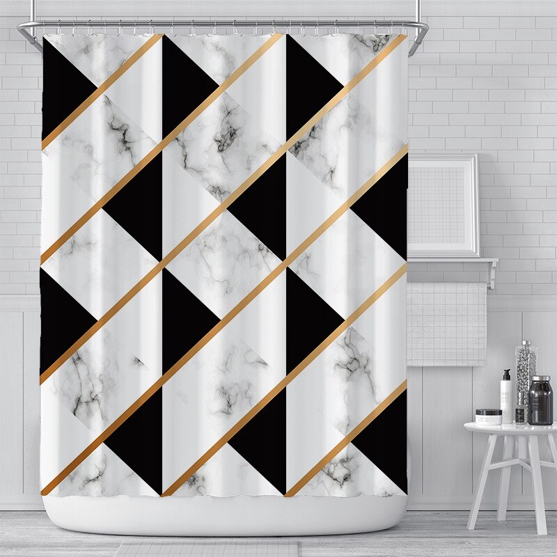 Bianco Picasso Shower Curtain