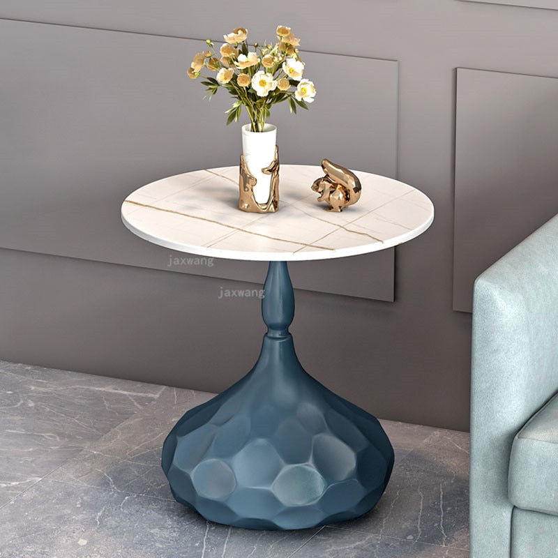 Light Luxury Nordic End Tables Modern Simple Bedside Table Italian Sofa Small Coffee Table Corner Table Living Room Furniture