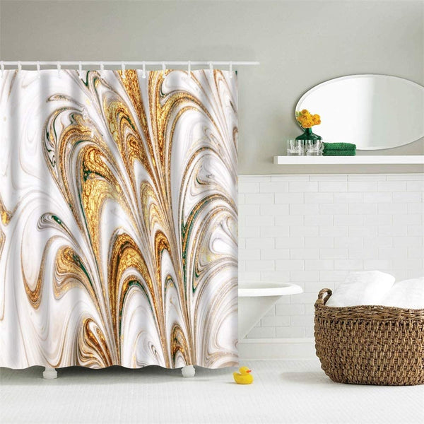 Gold Ambient Shower Curtain