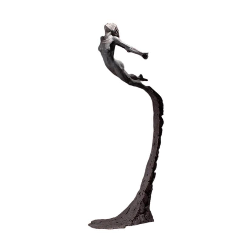 Resin Modern Nude Art Statue Sexy Girl Figurine Office Desktop Home Decoration Accessories Handmade Crafts Sculpture