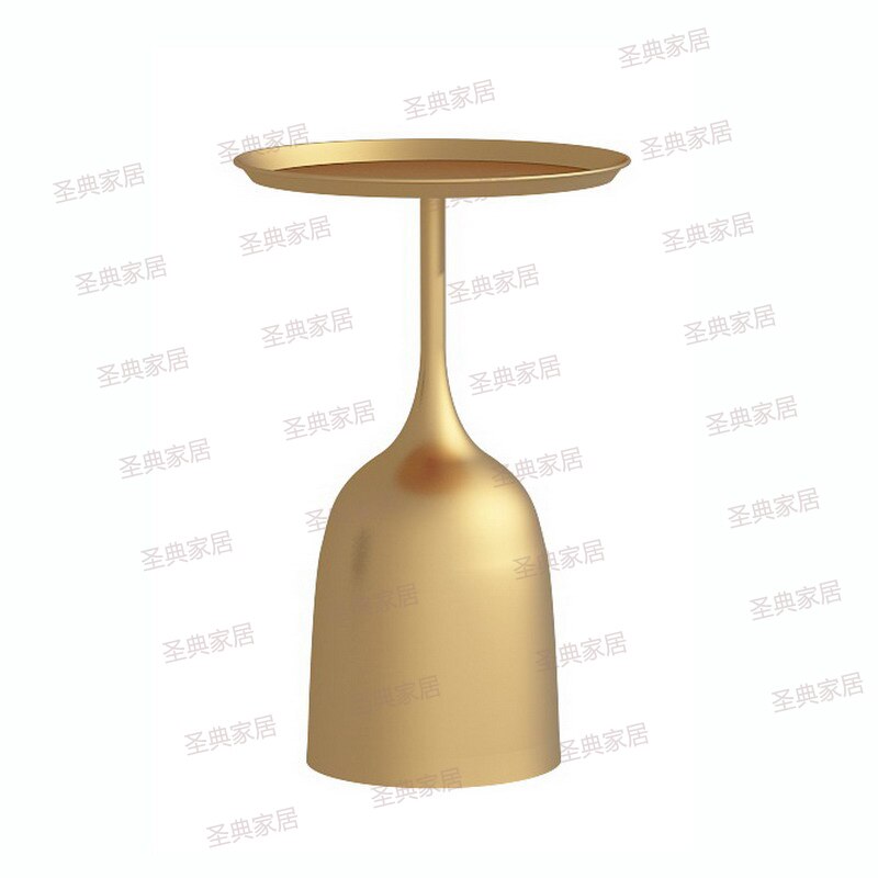 Solid metal support Nordic marble side high temperature nano baking varnish ins simple modern creative sofa small tea table side