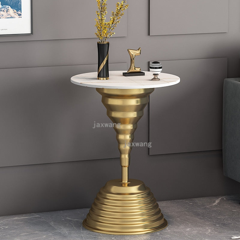 Nordic Luxury Rock Board Coffee Tables Modern Sofa Side Tables Sofa Corner Table Living Room Furniture Bedside Table
