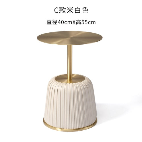 Italian Living Room Coffee Table Creative Small Apartment Hotel Endtable Modern Minimalist Bedroom Restaurant Round Corner Table