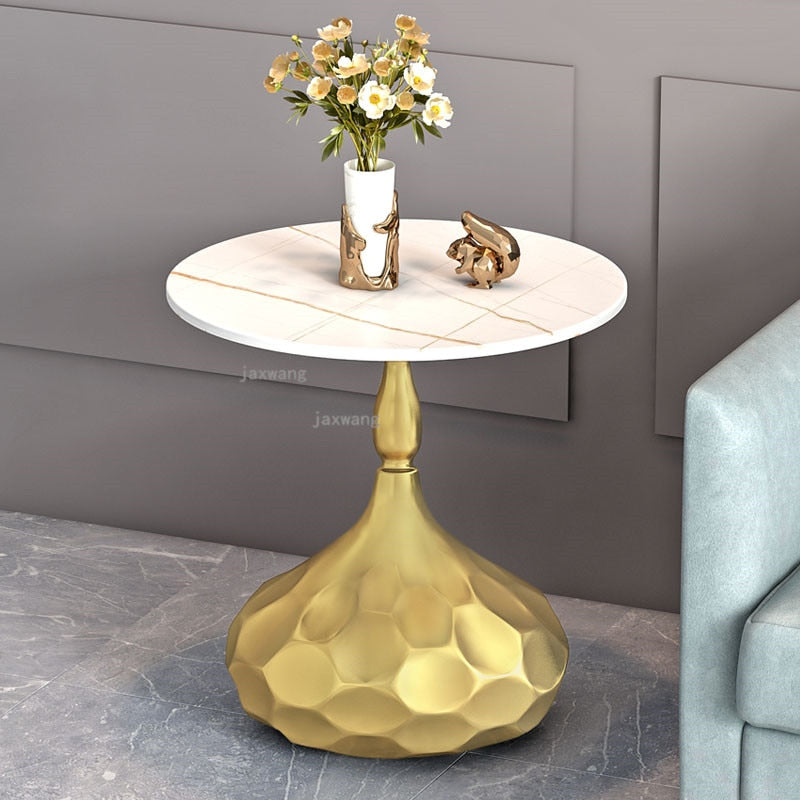 Light Luxury Nordic End Tables Modern Simple Bedside Table Italian Sofa Small Coffee Table Corner Table Living Room Furniture