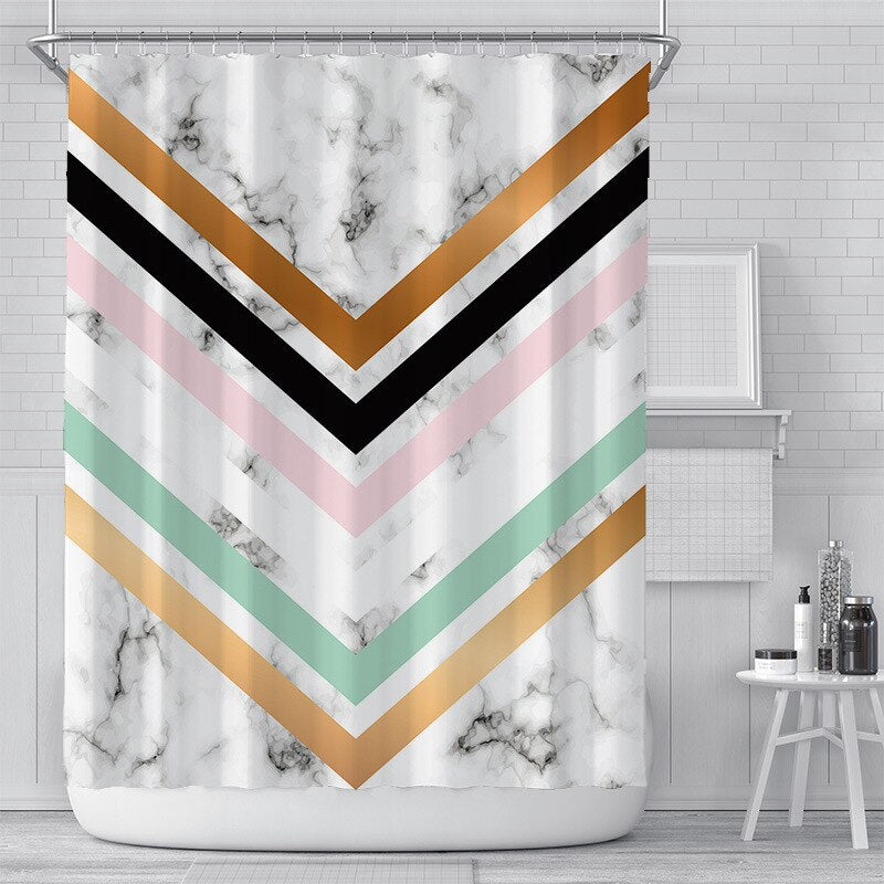 Bianco Picasso Shower Curtain