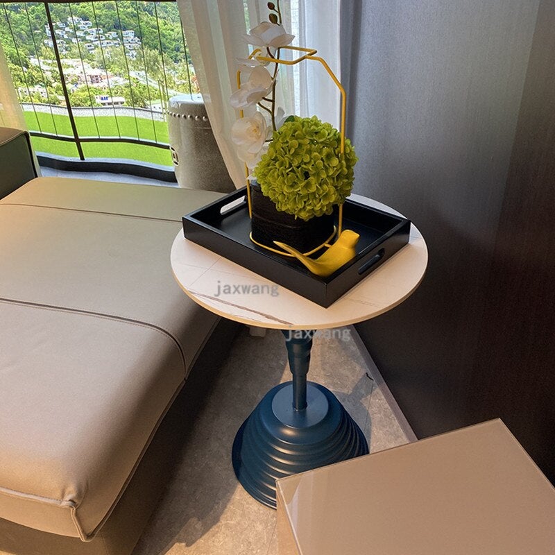 Nordic Luxury Rock Board Coffee Tables Modern Sofa Side Tables Sofa Corner Table Living Room Furniture Bedside Table
