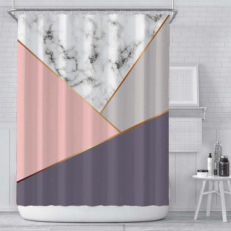 Bianco Picasso Shower Curtain