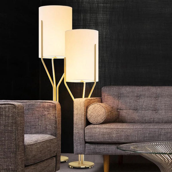 CARTWHEEL FLOOR LAMP